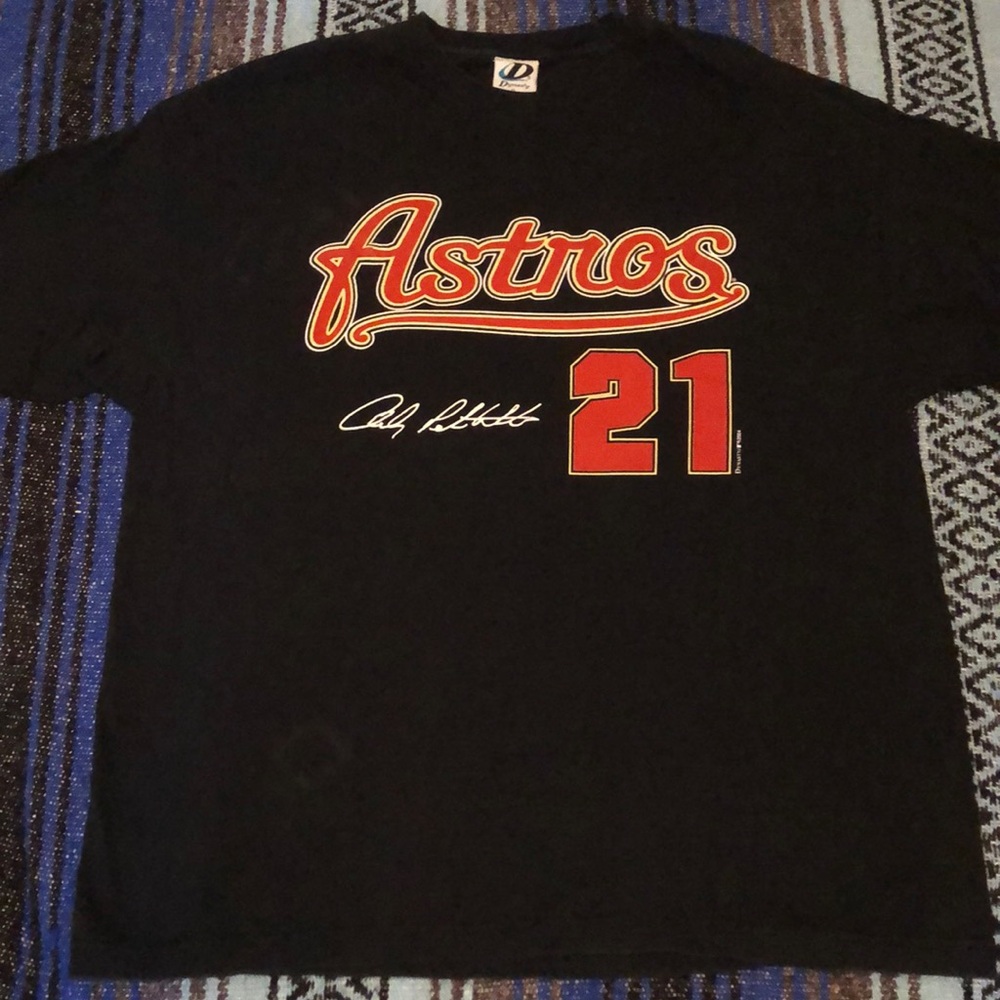 Vintage Y2K Houston Astros Andy Pettitte Jersey Tee Shirt